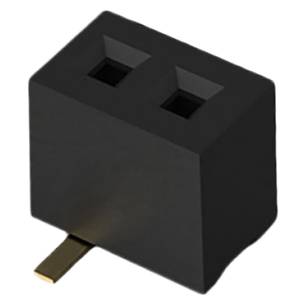 Разъем штыревой BC070-02-A-1-L-C, Черный - № 1 Разъем штыревой BC070-02-A-1-L-C, Черный - № 1