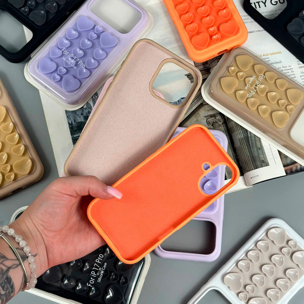 Чохол (накладка) Apple iPhone 13, 3D Heart Pop, Рожевий - № 2 Чохол (накладка) Apple iPhone 13, 3D Heart Pop, Рожевий - № 2