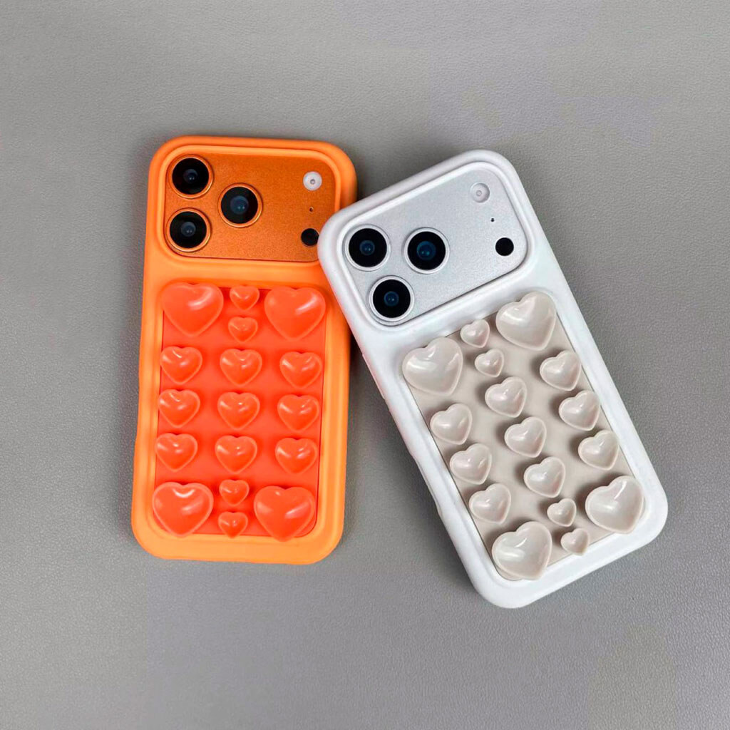Чохол (накладка) Apple iPhone 15 Pro, 3D Heart Pop, Рожевий - № 6 Чохол (накладка) Apple iPhone 15 Pro, 3D Heart Pop, Рожевий - № 6