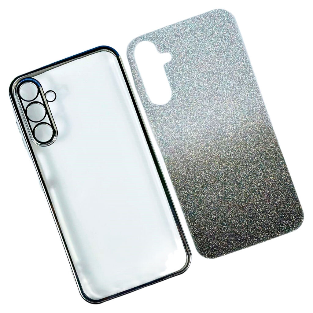 Чехол (накладка) Samsung Galaxy S25 Ultra, Ombre Glitter Chrome, Gray Chrome, Серый - № 1 Чехол (накладка) Samsung Galaxy S25 Ultra, Ombre Glitter Chrome, Gray Chrome, Серый - № 1