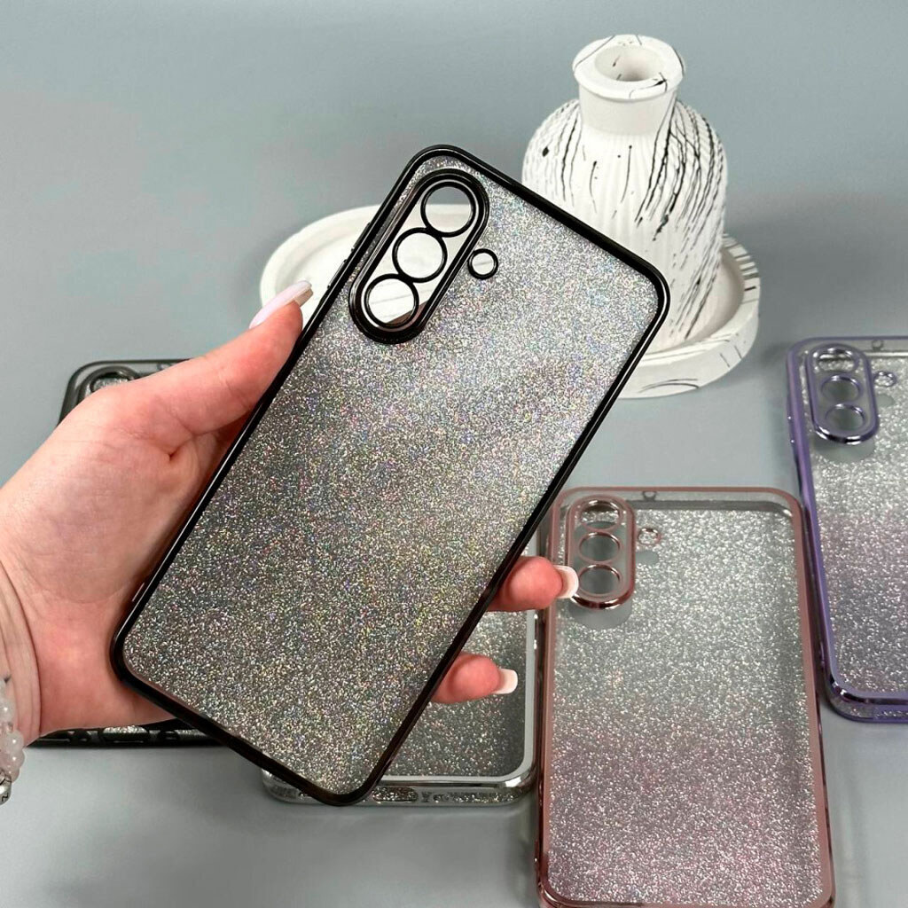 Чехол (накладка) Samsung Galaxy S25 Ultra, Ombre Glitter Chrome, Gray Chrome, Серый - № 3 Чехол (накладка) Samsung Galaxy S25 Ultra, Ombre Glitter Chrome, Gray Chrome, Серый - № 3