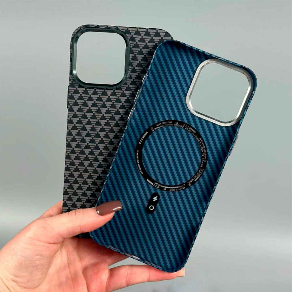 Чехол (накладка) Apple iPhone 13, Elite Carbon Matte Box, MagSafe, Steel Camo, Рисунок - № 2 Чехол (накладка) Apple iPhone 13, Elite Carbon Matte Box, MagSafe, Steel Camo, Рисунок - № 2