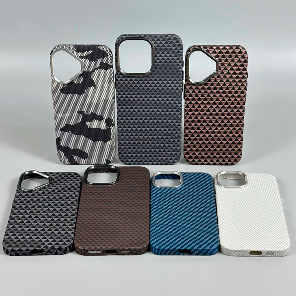 Чохол (накладка) Apple iPhone 15 Pro Max, Elite Carbon Matte Box, Biege Herringbone, MagSafe, Малюнок - № 8 Чохол (накладка) Apple iPhone 15 Pro Max, Elite Carbon Matte Box, Biege Herringbone, MagSafe, Малюнок - № 8