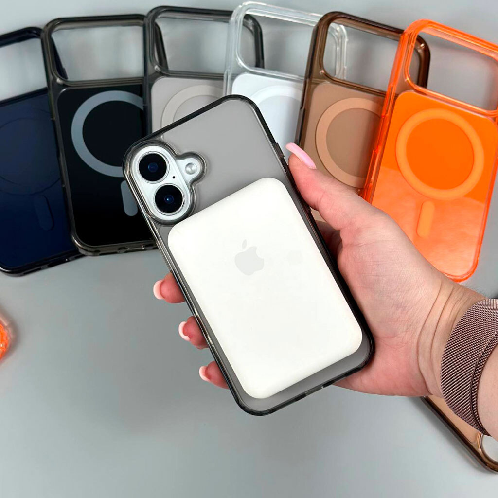 Чехол (накладка) Apple iPhone 14, Glow Color, MagSafe, Черный - № 3 Чехол (накладка) Apple iPhone 14, Glow Color, MagSafe, Черный - № 3