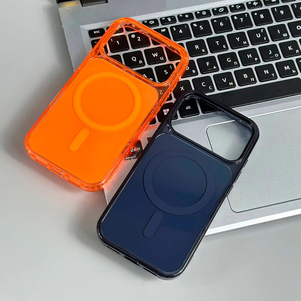 Чохол (накладка) Samsung Galaxy S26 Ultra, Glow Color, MagSafe, Синій - № 5 Чохол (накладка) Samsung Galaxy S26 Ultra, Glow Color, MagSafe, Синій - № 5