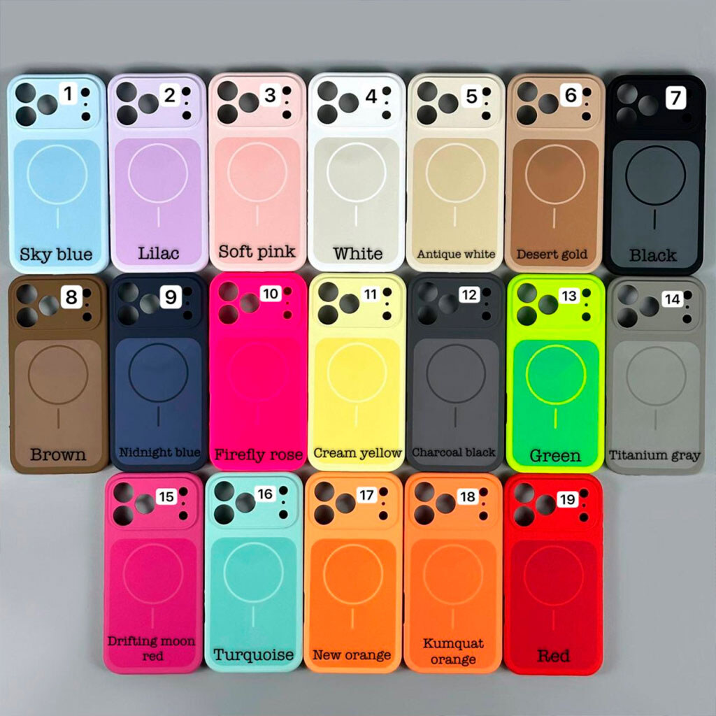 Чехол (накладка) Apple iPhone 17, Silicone Case Vision, MagSafe, Белый - № 8 Чехол (накладка) Apple iPhone 17, Silicone Case Vision, MagSafe, Белый - № 8