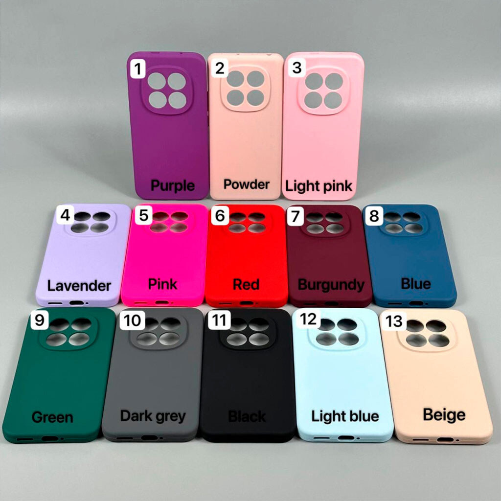 Чохол (накладка) Xiaomi Poco C81 / Redmi A7 Pro, Original Soft Case, Лавандовий - № 8 Чохол (накладка) Xiaomi Poco C81 / Redmi A7 Pro, Original Soft Case, Лавандовий - № 8
