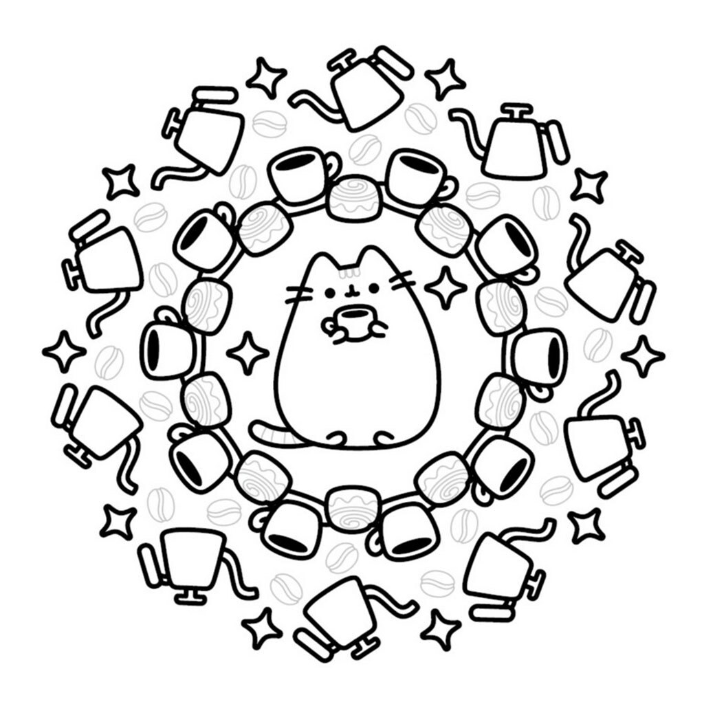 Наймиліша міні-розмальовка "Pusheen: Розфарбуй", АРТБУКС - № 4 Наймиліша міні-розмальовка "Pusheen: Розфарбуй", АРТБУКС - № 4