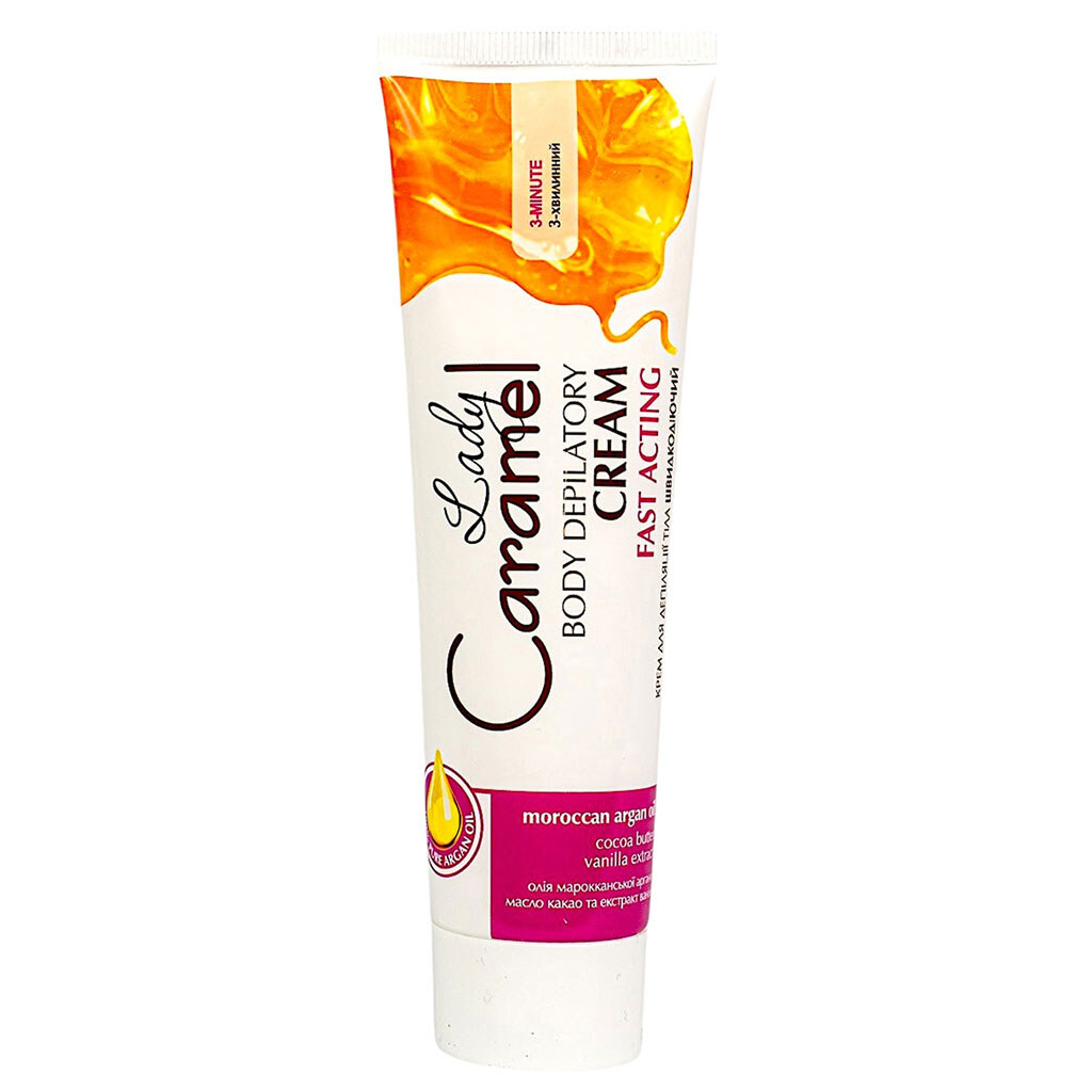 Крем для депіляції тіла Caramel "Швидкодіючий", 3хв, 100 мл - № 4 Крем для депіляції тіла Caramel "Швидкодіючий", 3хв, 100 мл - № 4