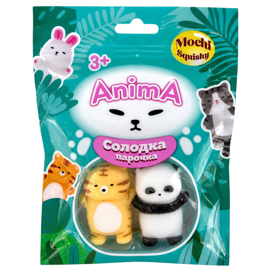 Набор игрушек-антистресс "Mochi squishy: Сладкая парочка", Monster Gum - № 1 Набор игрушек-антистресс "Mochi squishy: Сладкая парочка", Monster Gum - № 1