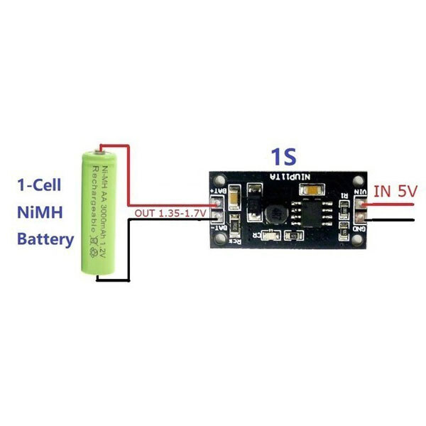 Зарядний пристрій для акумуляторів NIUP11TA-1S-1.2V - № 1 Зарядний пристрій для акумуляторів NIUP11TA-1S-1.2V - № 1