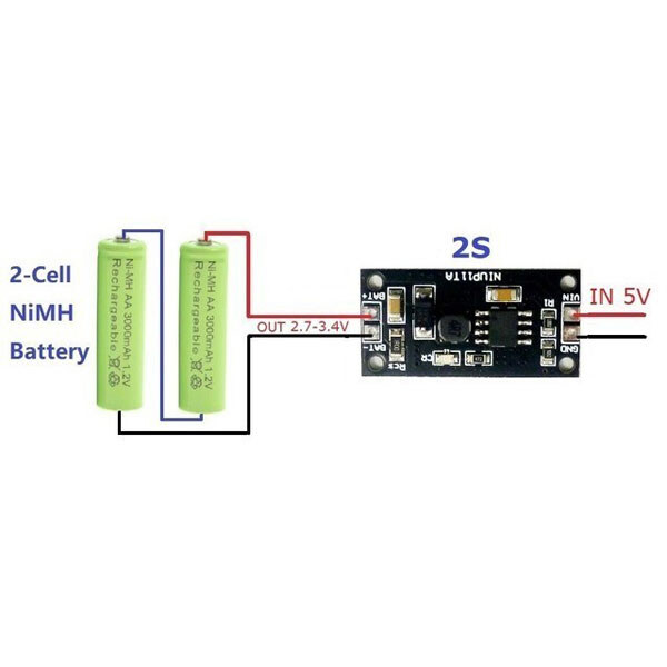 Зарядное устройство для аккумуляторов NIUP11TA-2S-2.4V - № 1 Зарядное устройство для аккумуляторов NIUP11TA-2S-2.4V - № 1