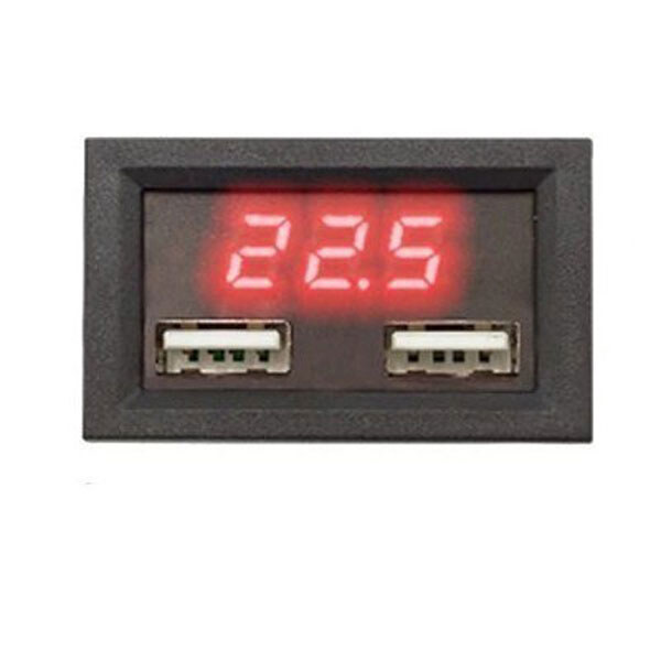 Вольтметр Voltmeter 8-40V Dual USB Red - № 1 Вольтметр Voltmeter 8-40V Dual USB Red - № 1