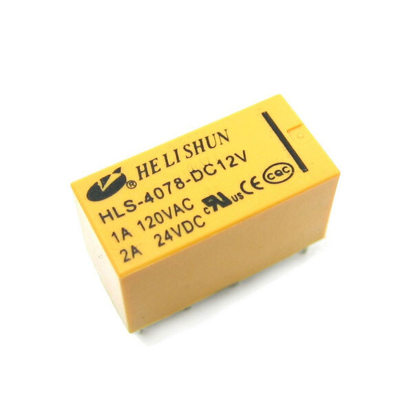 Реле електромеханічне HLS-4078-12VDC-2A - № 2 Реле електромеханічне HLS-4078-12VDC-2A - № 2