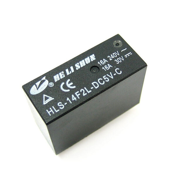 Реле електромеханічне HLS-14F2L-5VDC-16A - № 2 Реле електромеханічне HLS-14F2L-5VDC-16A - № 2