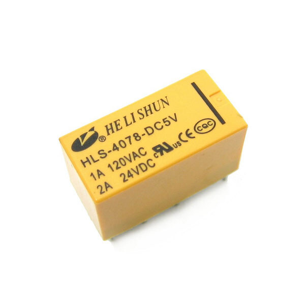 Реле електромеханічне HLS-4078-5VDC-2A - № 2 Реле електромеханічне HLS-4078-5VDC-2A - № 2
