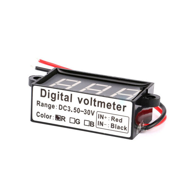Вольтметр VM-3V-30VDC-RED-IP67 - № 2 Вольтметр VM-3V-30VDC-RED-IP67 - № 2
