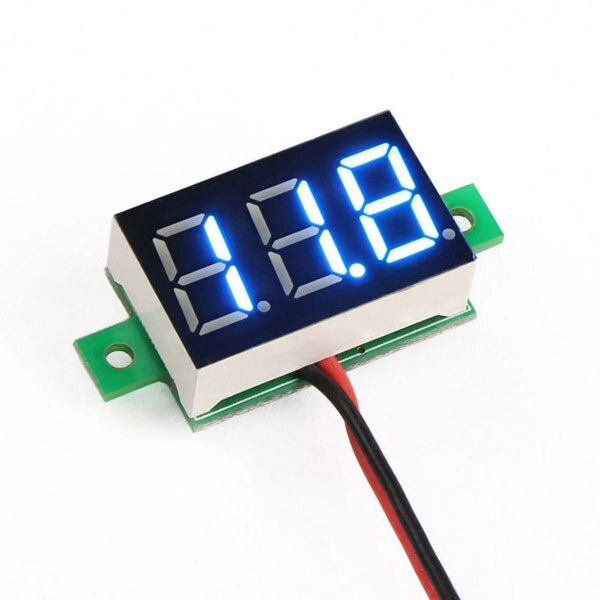 Вольтметр VM-3V-30VDC-BLUE - № 1 Вольтметр VM-3V-30VDC-BLUE - № 1