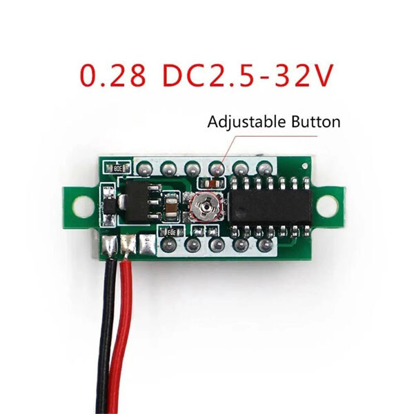 Вольтметр VM-3V-30VDC-BLUE - № 2 Вольтметр VM-3V-30VDC-BLUE - № 2