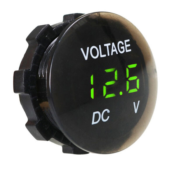 Вольтметр VM-12-24VDC-GREEN - № 1 Вольтметр VM-12-24VDC-GREEN - № 1