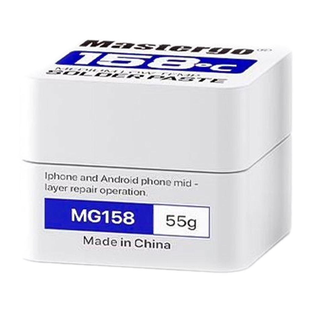 Паяльная паста MasterGo MG158, 55 гр. - № 1 Паяльная паста MasterGo MG158, 55 гр. - № 1