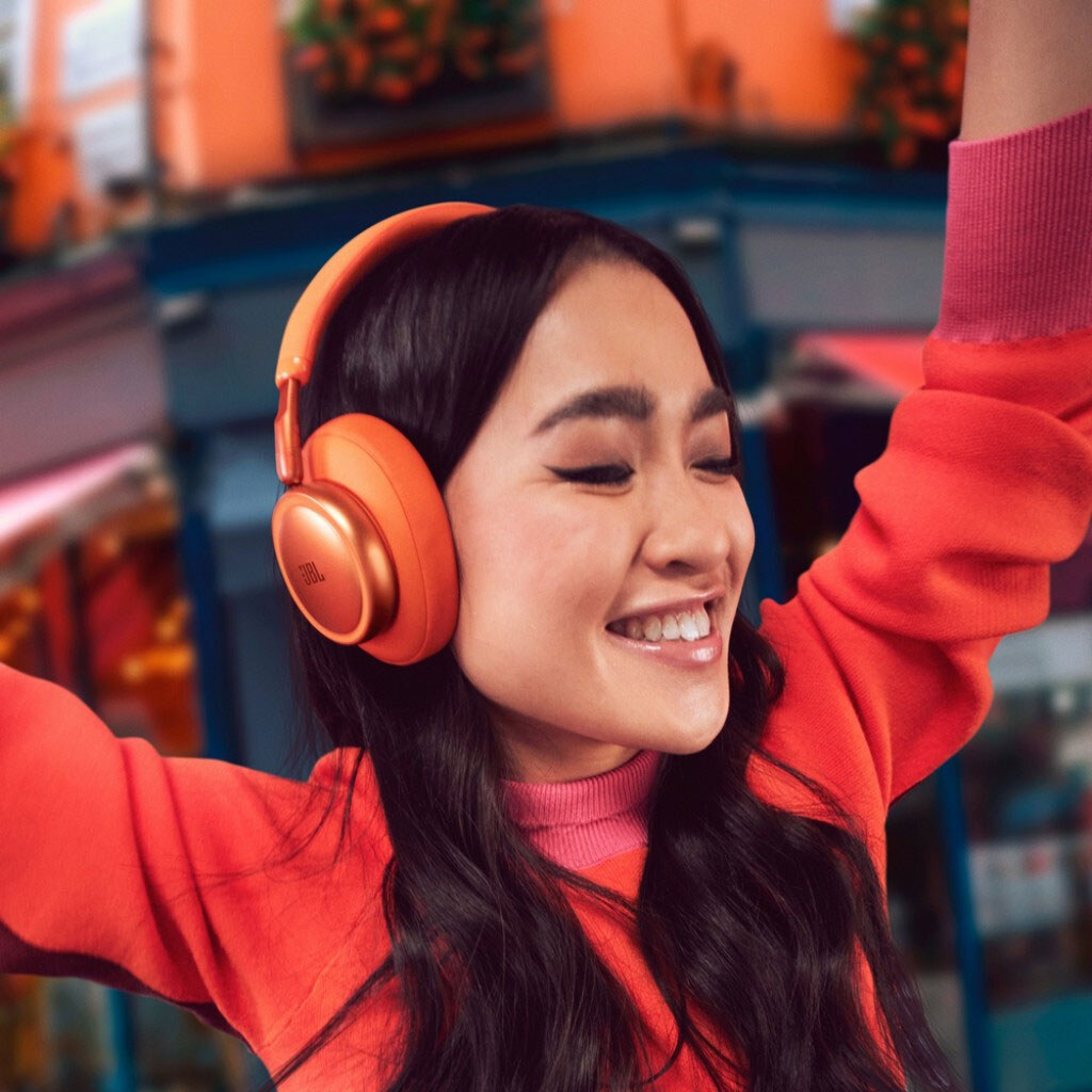 Bluetooth-гарнитура JBL Live 780NC, С микрофоном, Стерео, Оранжевый - № 10 Bluetooth-гарнитура JBL Live 780NC, С микрофоном, Стерео, Оранжевый - № 10