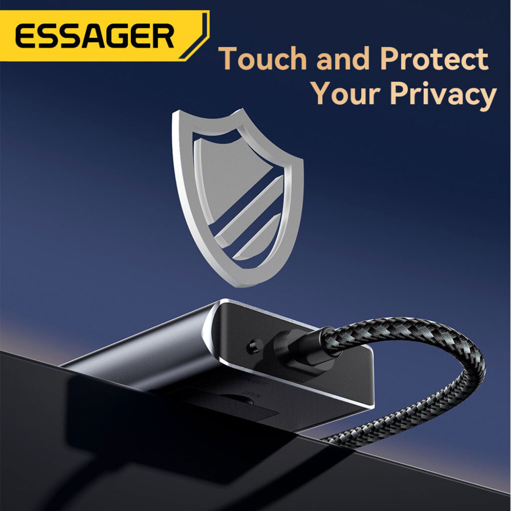 USB-хаб Essager EHB08-QK0G-Z, Серебряный - № 6 USB-хаб Essager EHB08-QK0G-Z, Серебряный - № 6