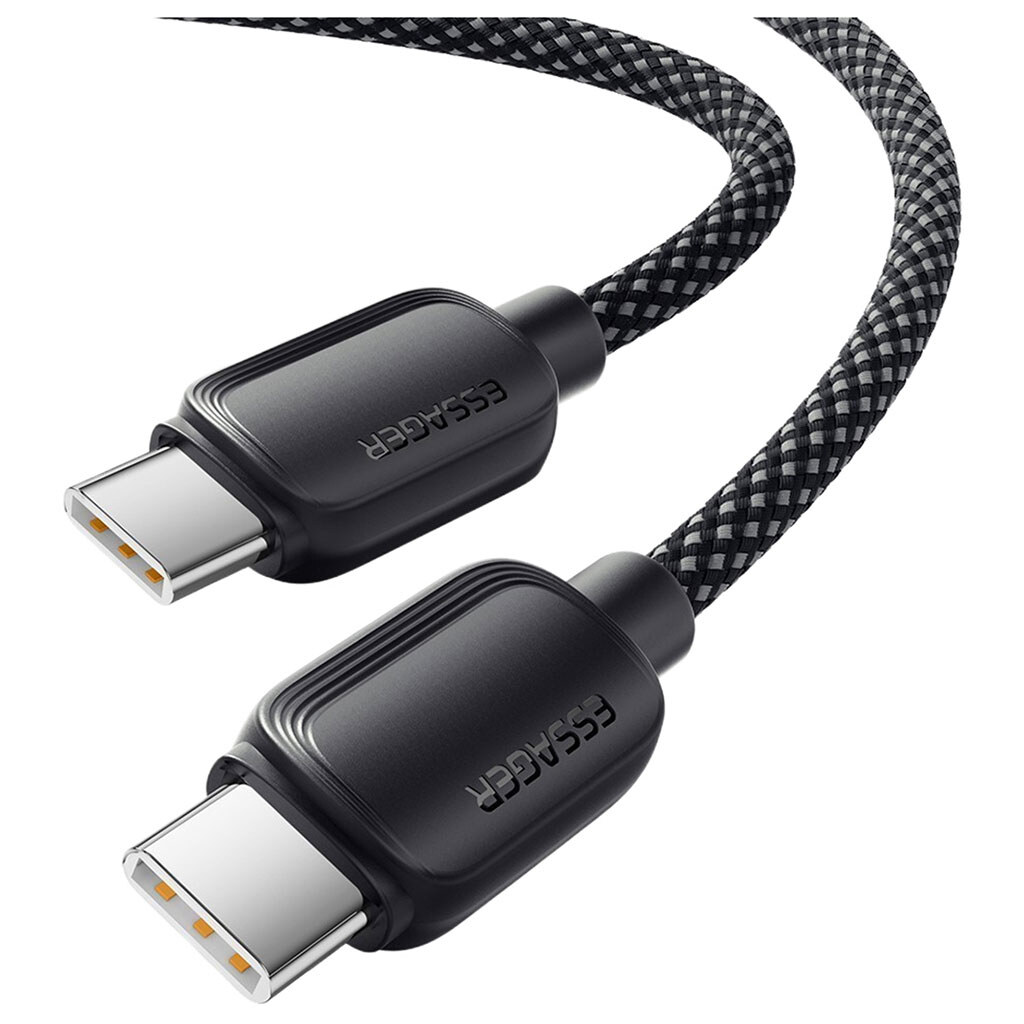 Кабель Essager Breeze EXCTT1-WLA01-P, Type-C, 2.0 м., Черный - № 3 Кабель Essager Breeze EXCTT1-WLA01-P, Type-C, 2.0 м., Черный - № 3