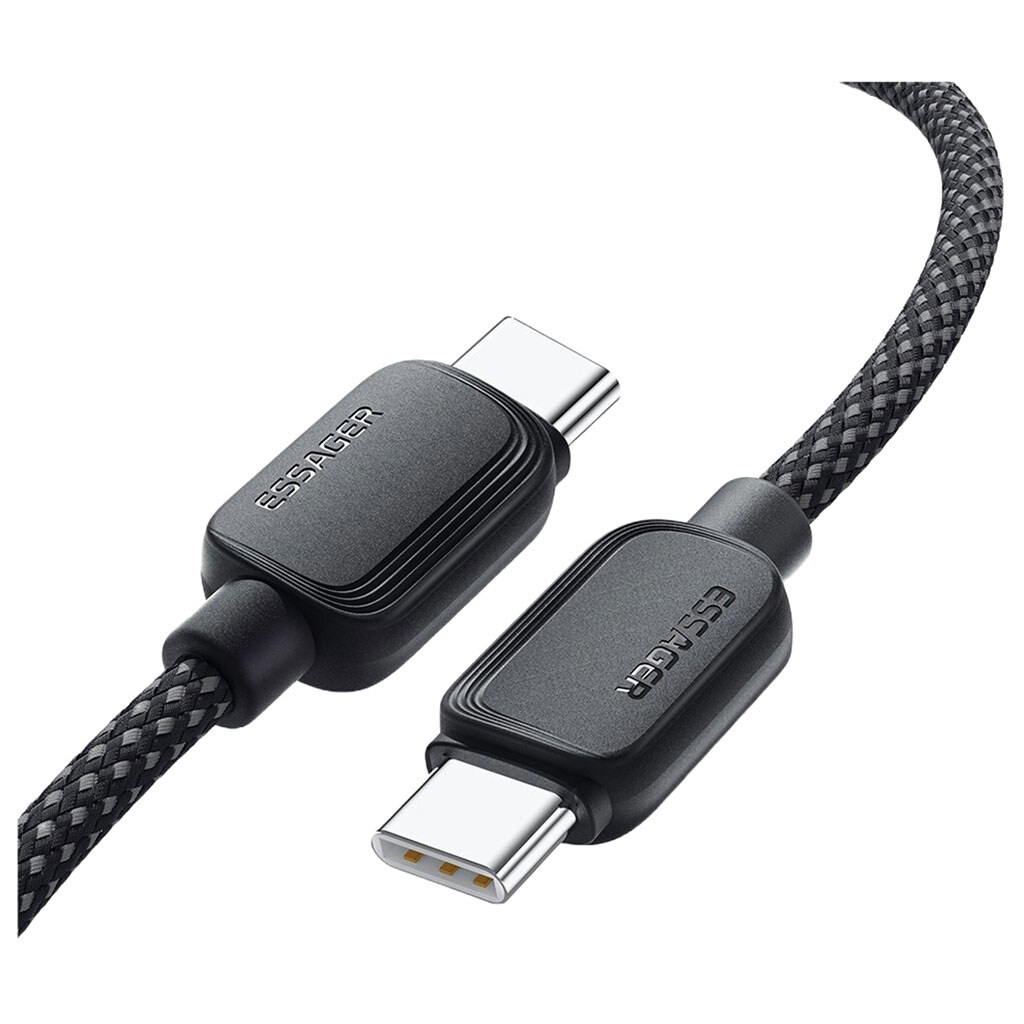 Кабель Essager Breeze EXCTT1-WLC01-P, Type-C, 3.0 м., Чорний - № 2 Кабель Essager Breeze EXCTT1-WLC01-P, Type-C, 3.0 м., Чорний - № 2