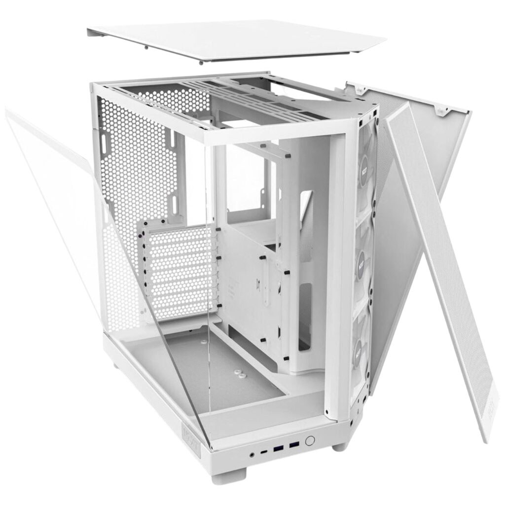 Корпус NZXT H6 Flow RGB, Белый - № 4 Корпус NZXT H6 Flow RGB, Белый - № 4