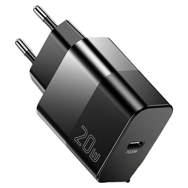СЗУ Essager Travel Charger E20JSB1-SYTT1-T, С кабелем, Type-C, Черный - № 3 СЗУ Essager Travel Charger E20JSB1-SYTT1-T, С кабелем, Type-C, Черный - № 3