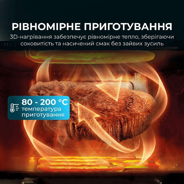 Мультипечь Cecotec Cecofry&Grill Duoheat 8000, Черный - № 9 Мультипечь Cecotec Cecofry&Grill Duoheat 8000, Черный - № 9