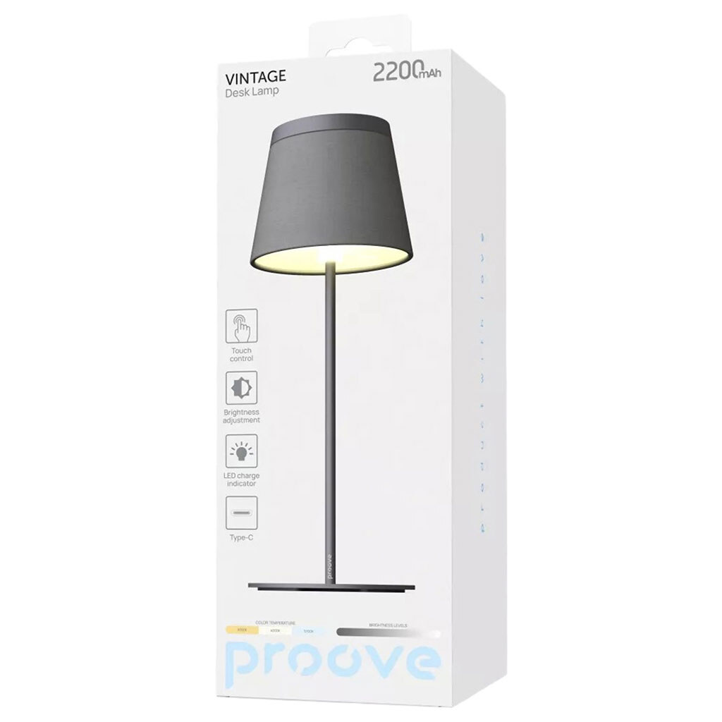Настільна LED лампа Proove Vintage NLPV05012001, Чорний - № 3 Настільна LED лампа Proove Vintage NLPV05012001, Чорний - № 3