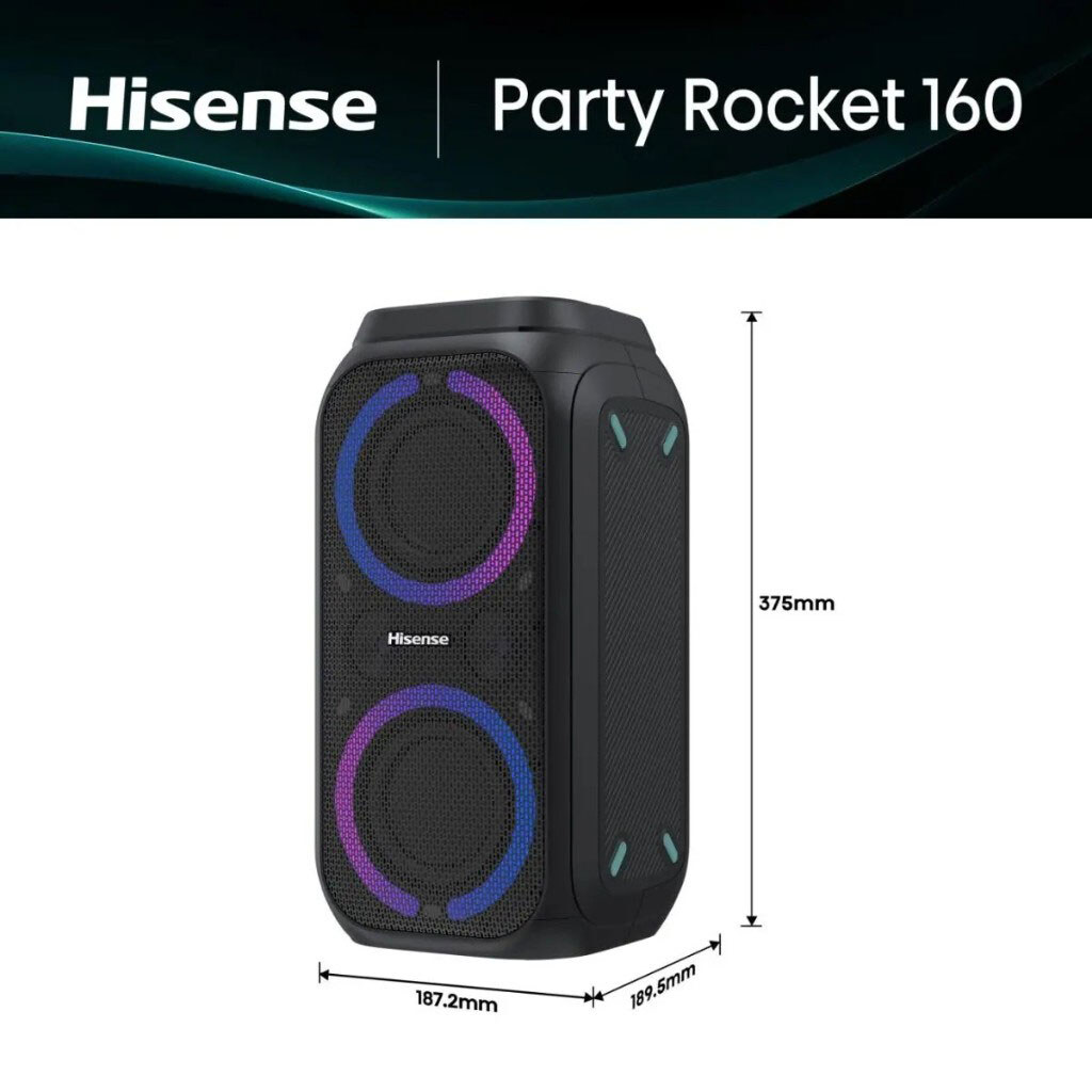 Саундбар Hisense Party Rocket 160, Чорний - № 2 Саундбар Hisense Party Rocket 160, Чорний - № 2