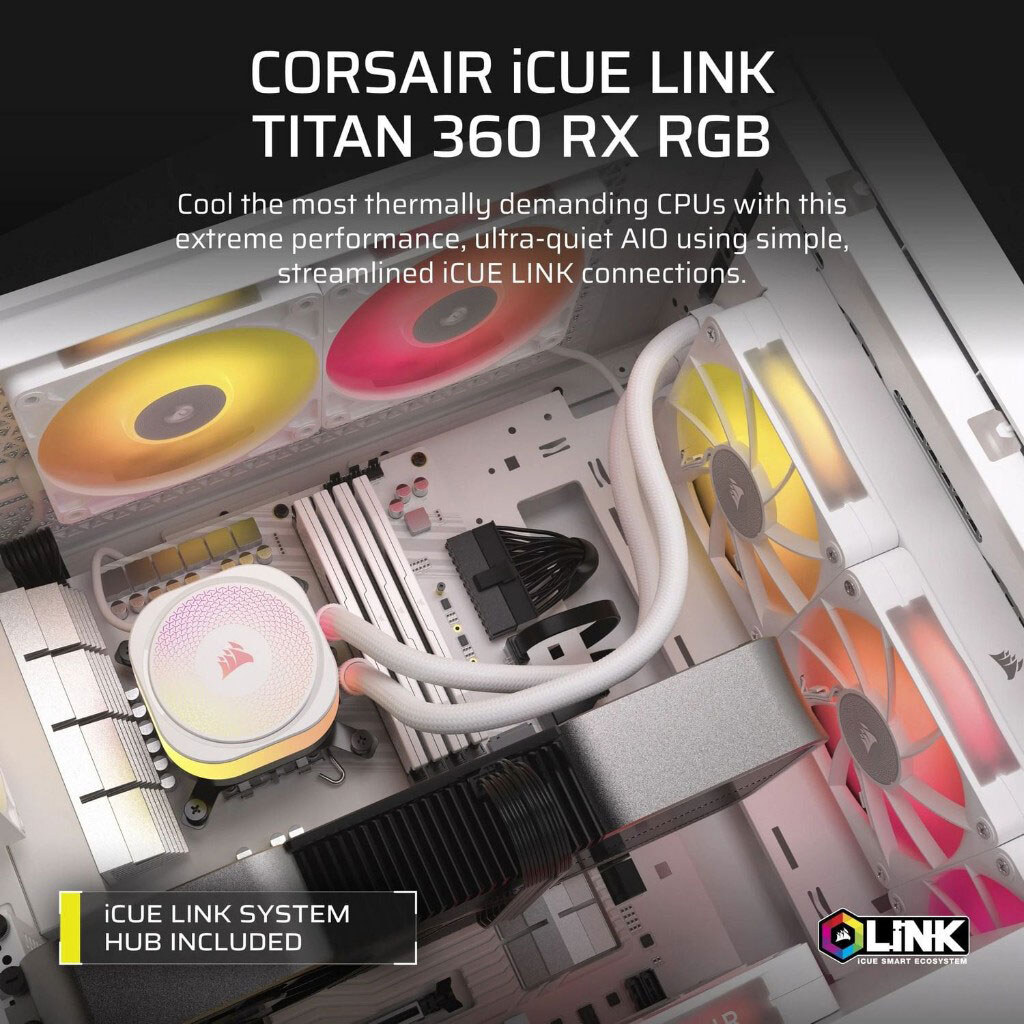 Система водяного охлаждения Corsair Icue Link Titan 360 - № 6 Система водяного охлаждения Corsair Icue Link Titan 360 - № 6