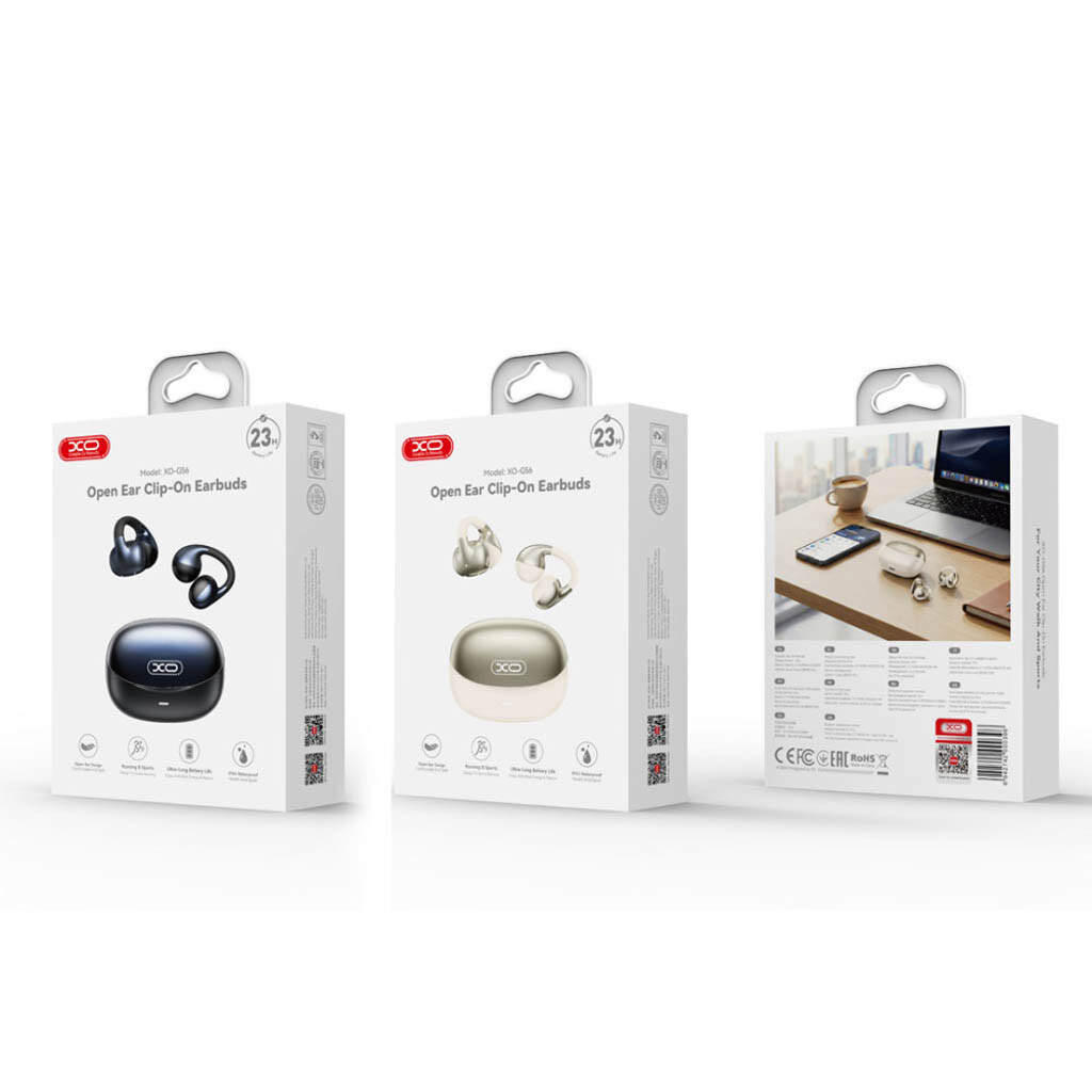 Bluetooth-гарнитура XO G56 Clip-On OWS Pods, Стерео, Черный - № 6 Bluetooth-гарнитура XO G56 Clip-On OWS Pods, Стерео, Черный - № 6
