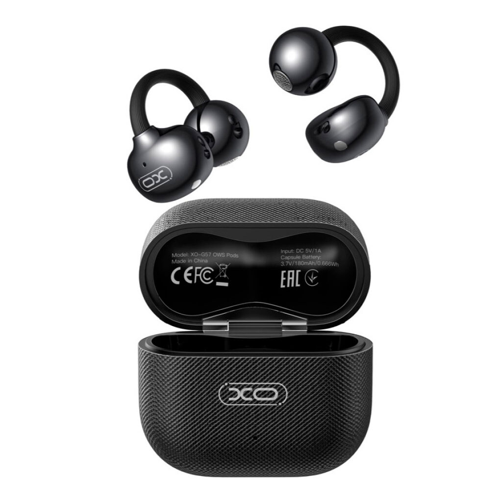 Bluetooth-гарнітура XO G57 Mini Clip OWS Earbuds, Стерео, Чорний - № 1 Bluetooth-гарнітура XO G57 Mini Clip OWS Earbuds, Стерео, Чорний - № 1