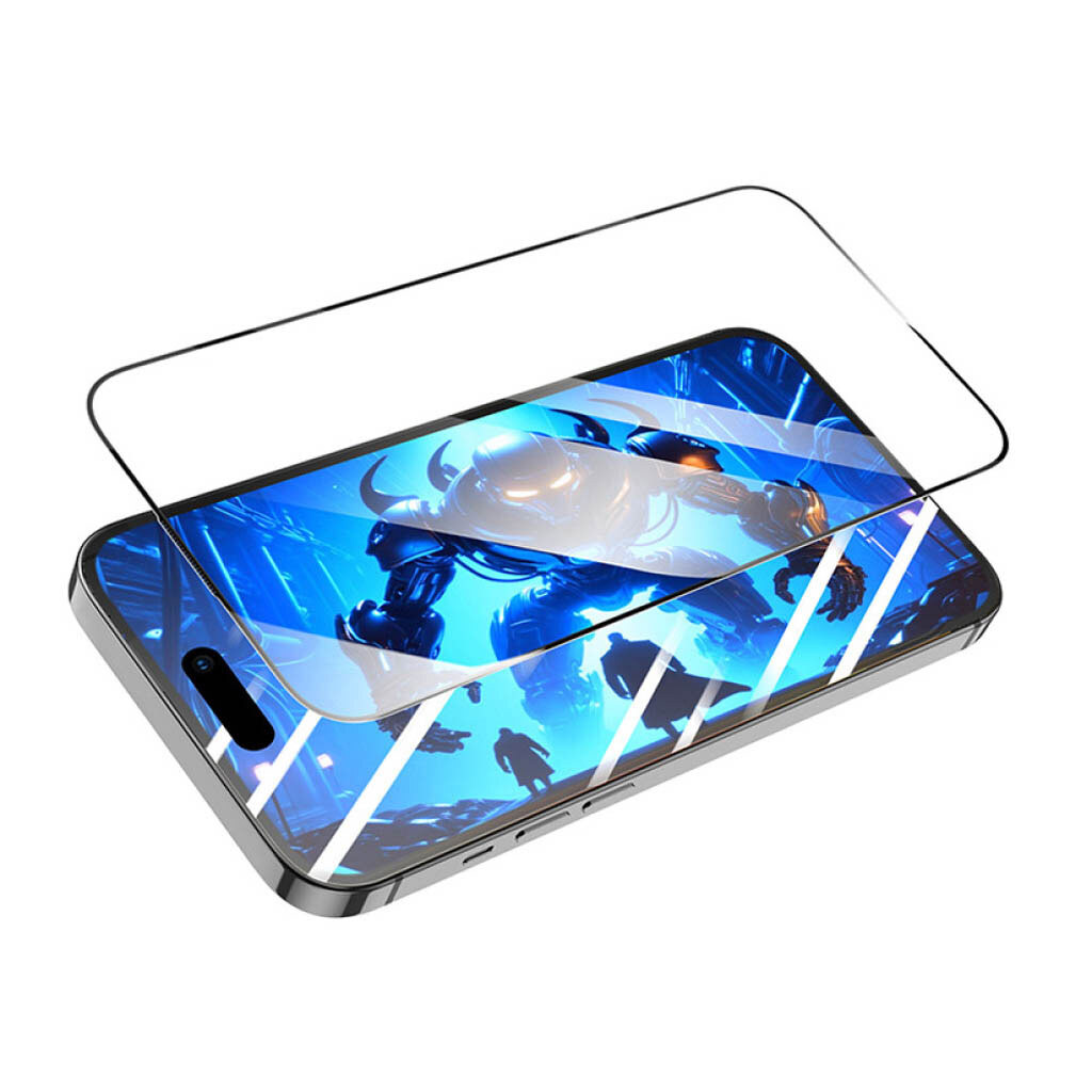 Защитное стекло Apple iPhone 13 Pro Max / iPhone 14 Plus, Hoco A40, Черный - № 3 Защитное стекло Apple iPhone 13 Pro Max / iPhone 14 Plus, Hoco A40, Черный - № 3