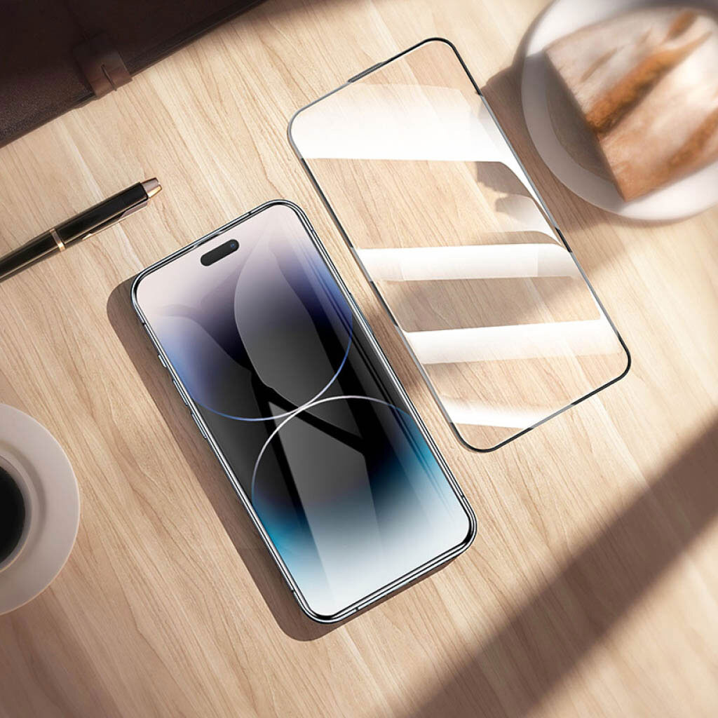 Защитное стекло Apple iPhone 14 Pro, Hoco A40, Черный - № 7 Защитное стекло Apple iPhone 14 Pro, Hoco A40, Черный - № 7