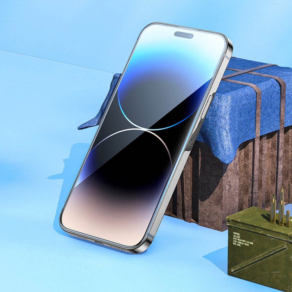 Защитное стекло Apple iPhone 17 Pro, Hoco A40, Черный - № 6 Защитное стекло Apple iPhone 17 Pro, Hoco A40, Черный - № 6