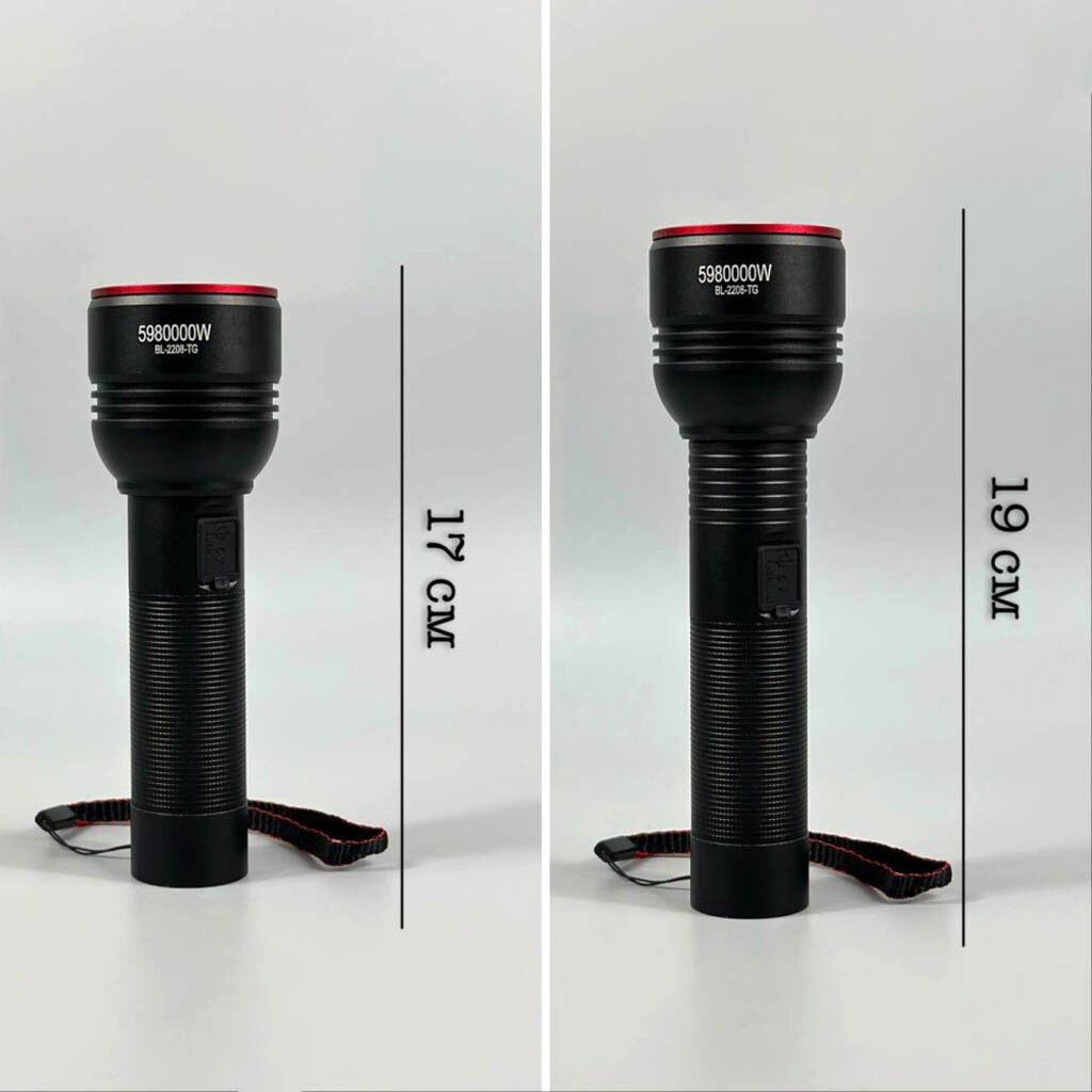 Фонарик SY-2208-TG, Черный - № 2 Фонарик SY-2208-TG, Черный - № 2