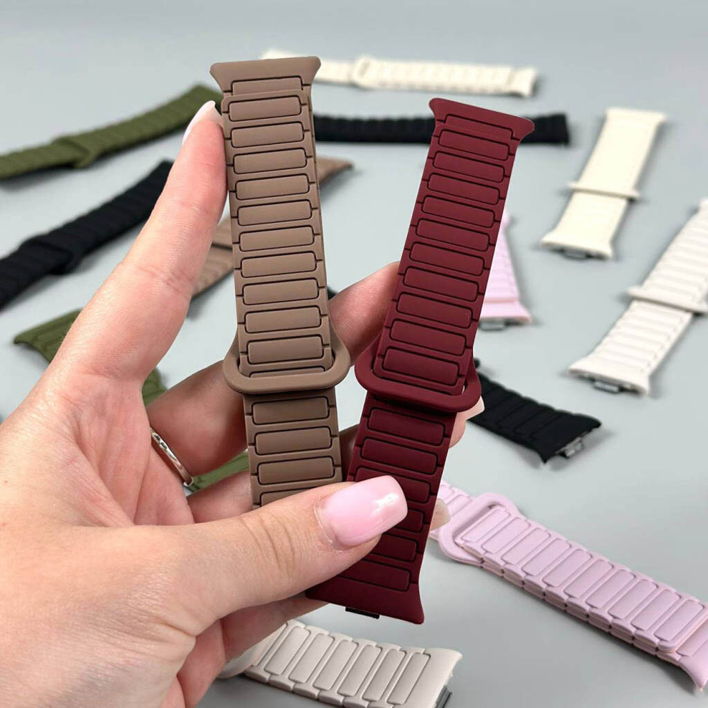 Ремешок Xiaomi Redmi Watch 4 / Redmi Watch 5 / Redmi Watch 6 / Smart Band 10 Pro / Smart Band 8 / Smart Band 9, Segment, Green-Black, Зеленый - № 4 Ремешок Xiaomi Redmi Watch 4 / Redmi Watch 5 / Redmi Watch 6 / Smart Band 10 Pro / Smart Band 8 / Smart Band 9, Segment, Green-Black, Зеленый - № 4