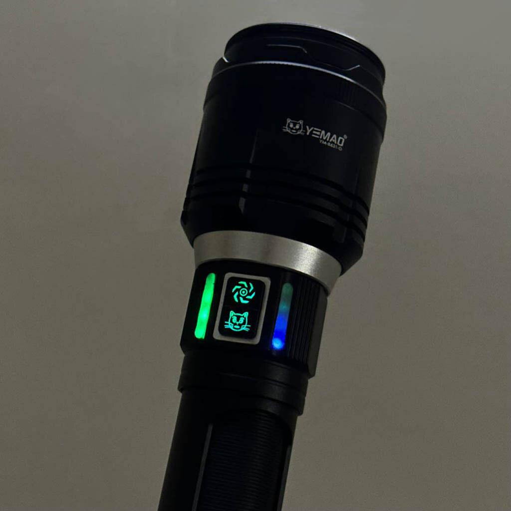 Тактический фонарь Yemao YM-B631-D, Черный - № 2 Тактический фонарь Yemao YM-B631-D, Черный - № 2