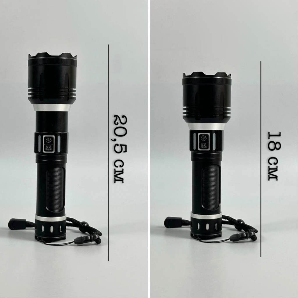 Тактический фонарь Yemao YM-B631-D, Черный - № 4 Тактический фонарь Yemao YM-B631-D, Черный - № 4