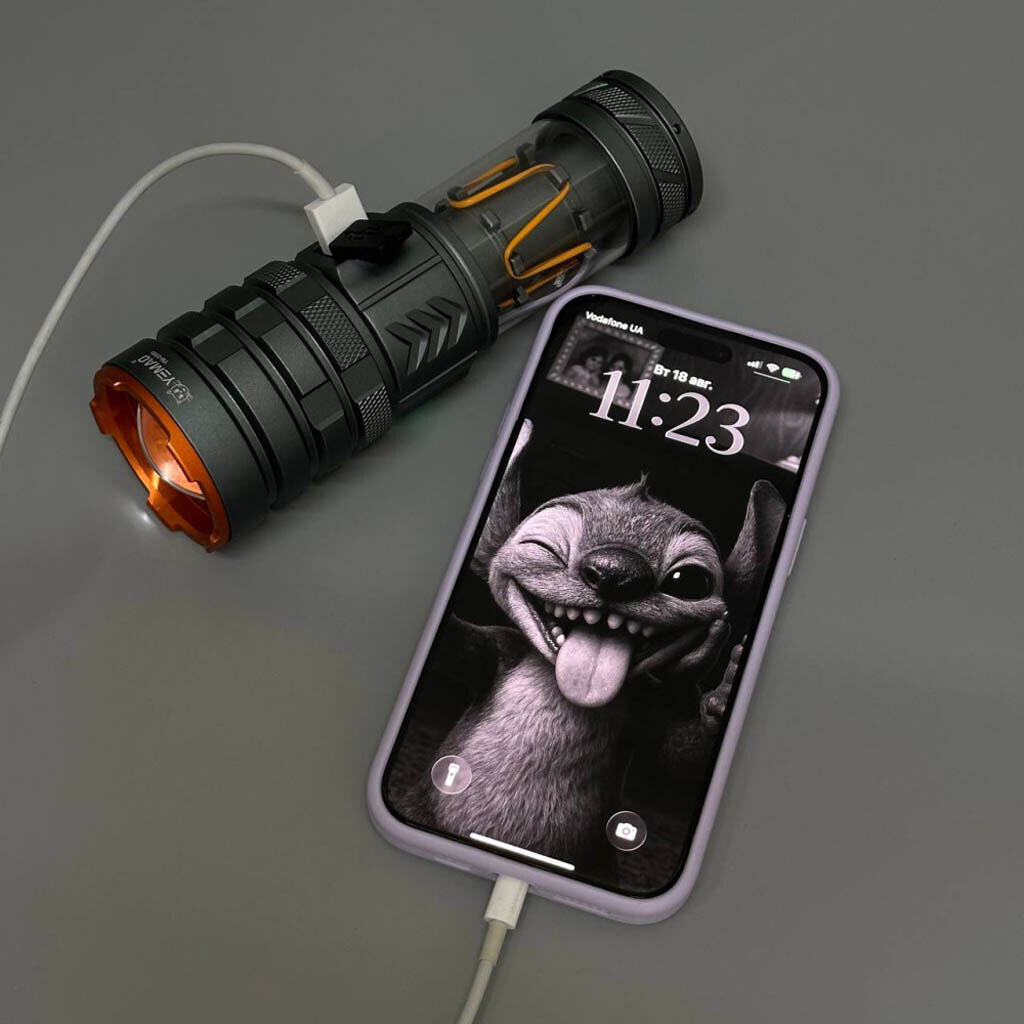 Тактический фонарь Yemao YM-G580, Серый - № 7 Тактический фонарь Yemao YM-G580, Серый - № 7