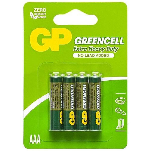 Батарейка GP Greencell 24G-UE4 - № 1 Батарейка GP Greencell 24G-UE4 - № 1