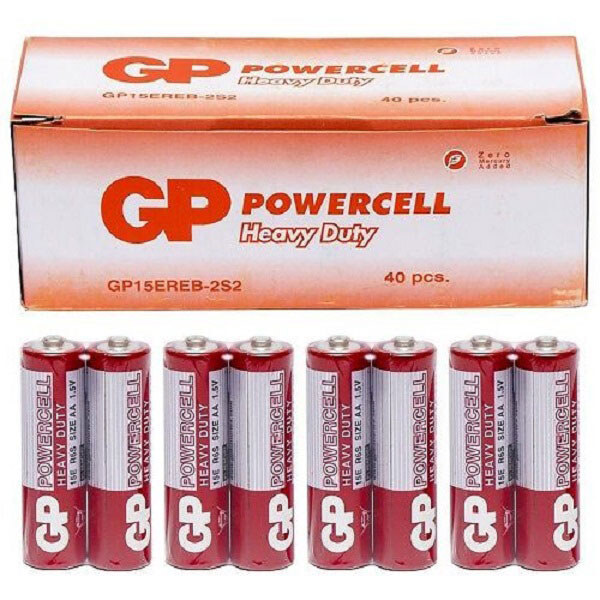 Батарейки пальчиковые GP-15ERЕВ-2S2 - № 2 Батарейки пальчиковые GP-15ERЕВ-2S2 - № 2