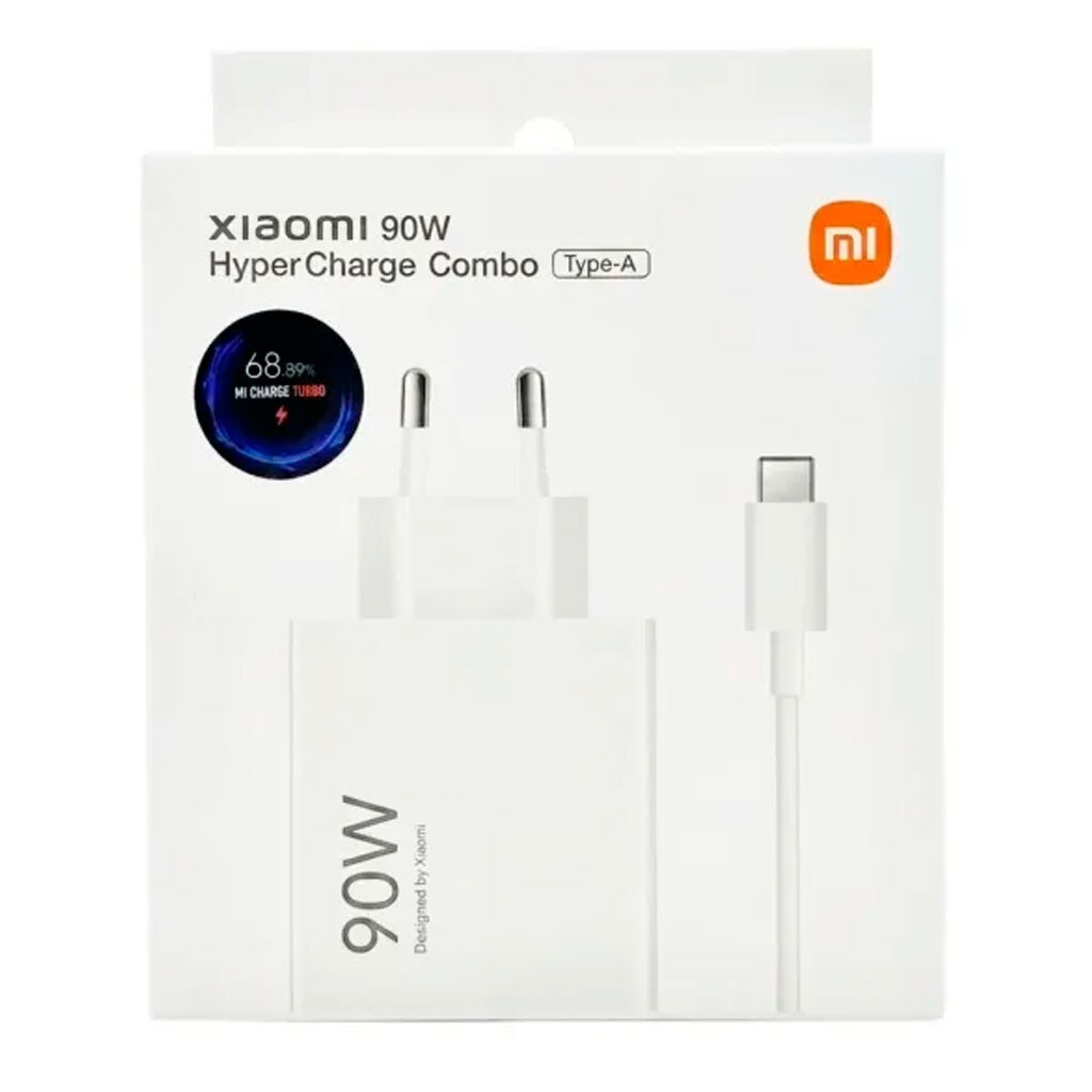 СЗУ Xiaomi, С кабелем, Type-C, Белый - № 4 СЗУ Xiaomi, С кабелем, Type-C, Белый - № 4
