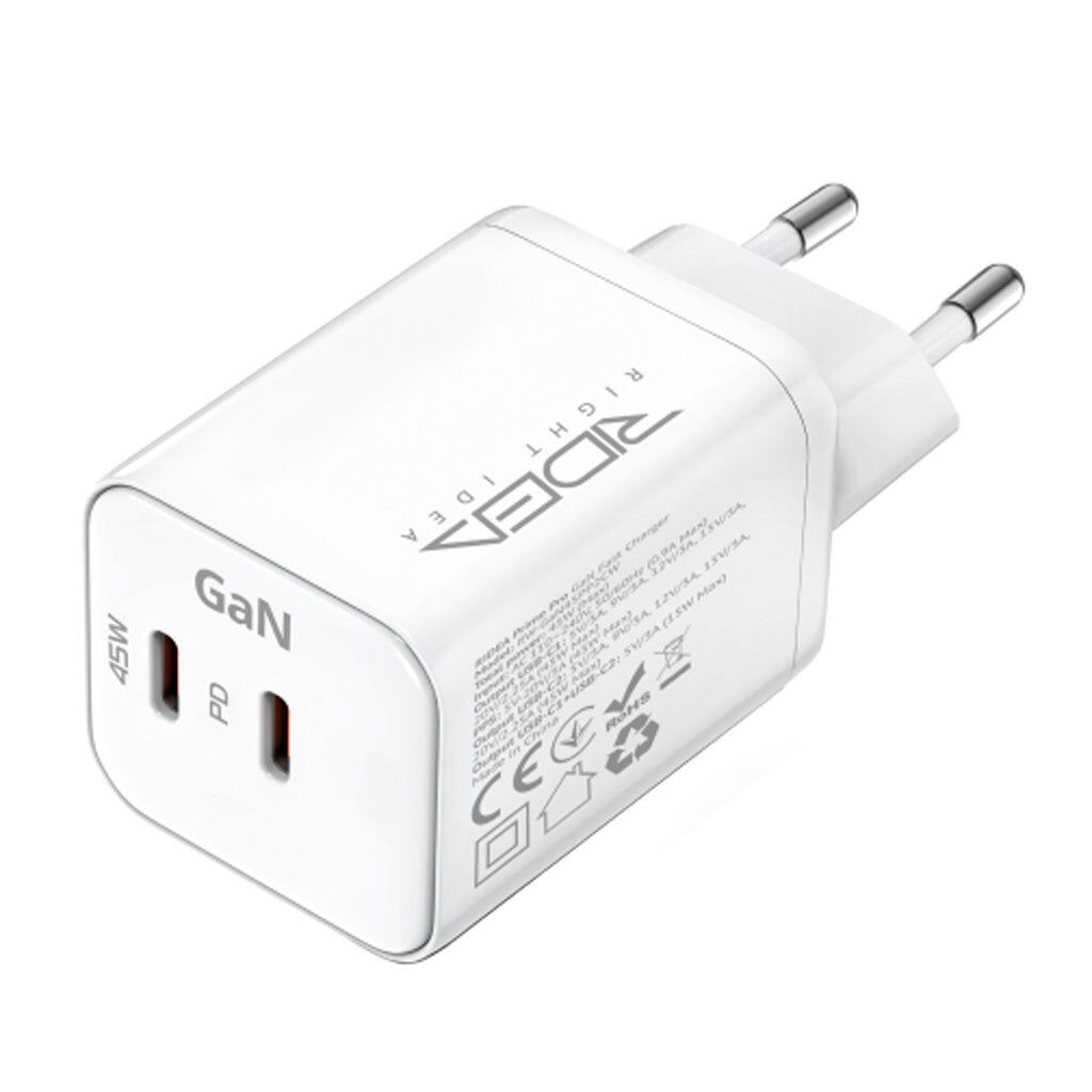 СЗУ Ridea RW-GaN45PP2C Prime Pro, Белый - № 2 СЗУ Ridea RW-GaN45PP2C Prime Pro, Белый - № 2