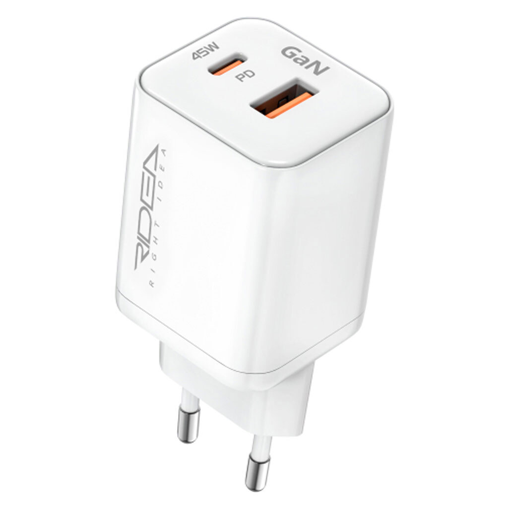 СЗУ Ridea RW-GaN45PPAC Prime Plus, Белый - № 1 СЗУ Ridea RW-GaN45PPAC Prime Plus, Белый - № 1